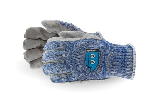 #SNWCPLP - Superior Glove® Emerald CX 7-Gauge Wire-Core Composite-Knit Gloves with Extended Leather Palms and Thumb Crotch